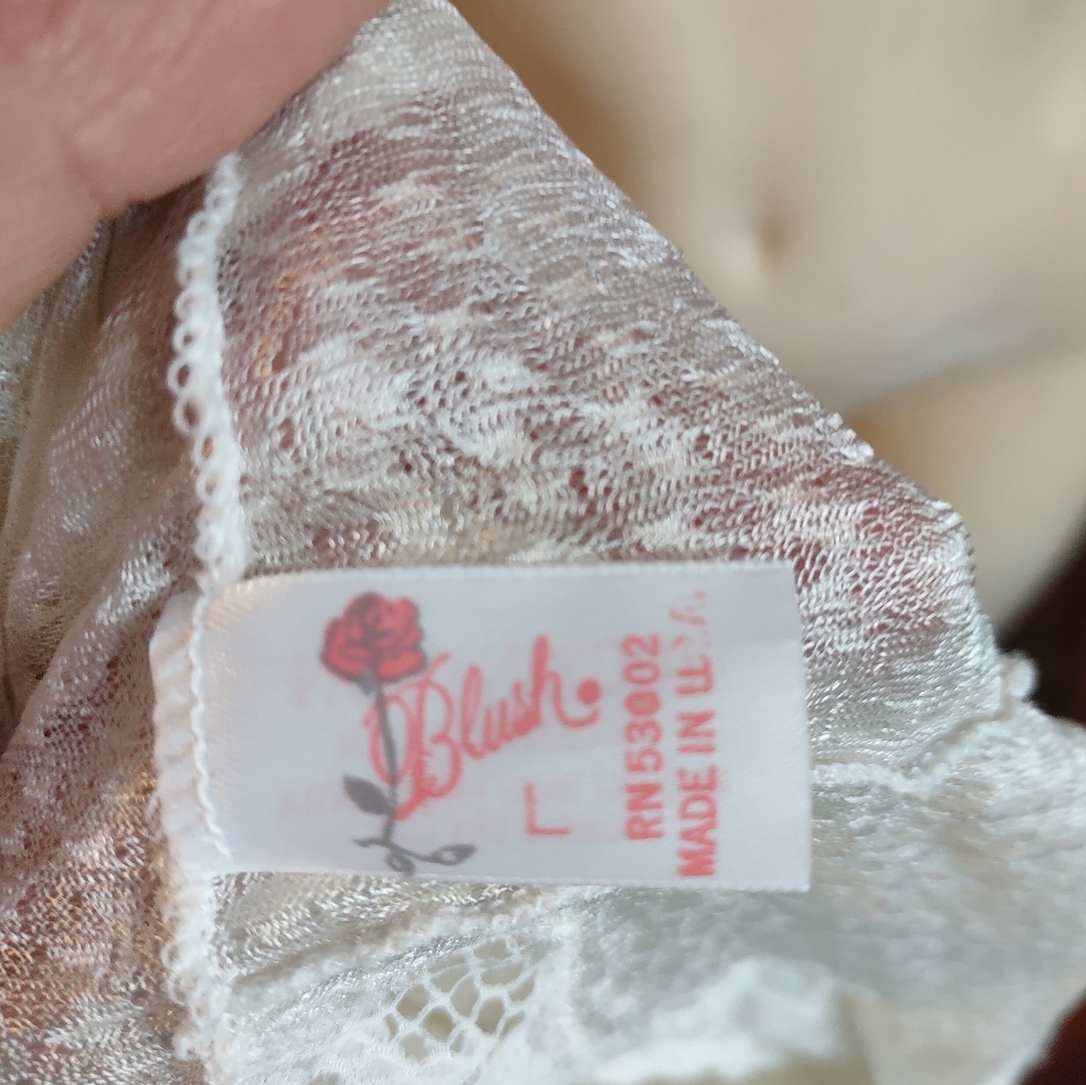 Lace bodysuit vtg by Blush L - Picture 4 of 7